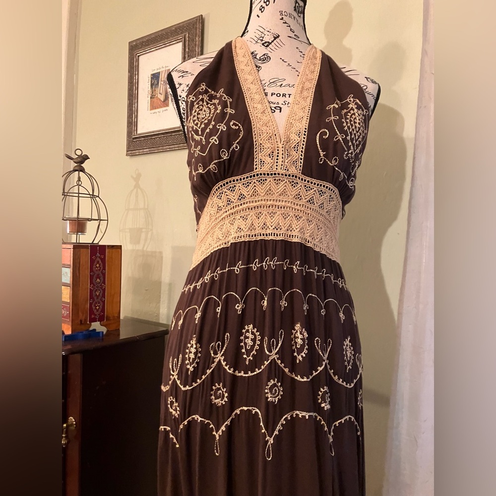 Bohemian Maxi Dress, M - Picture 2 of 11